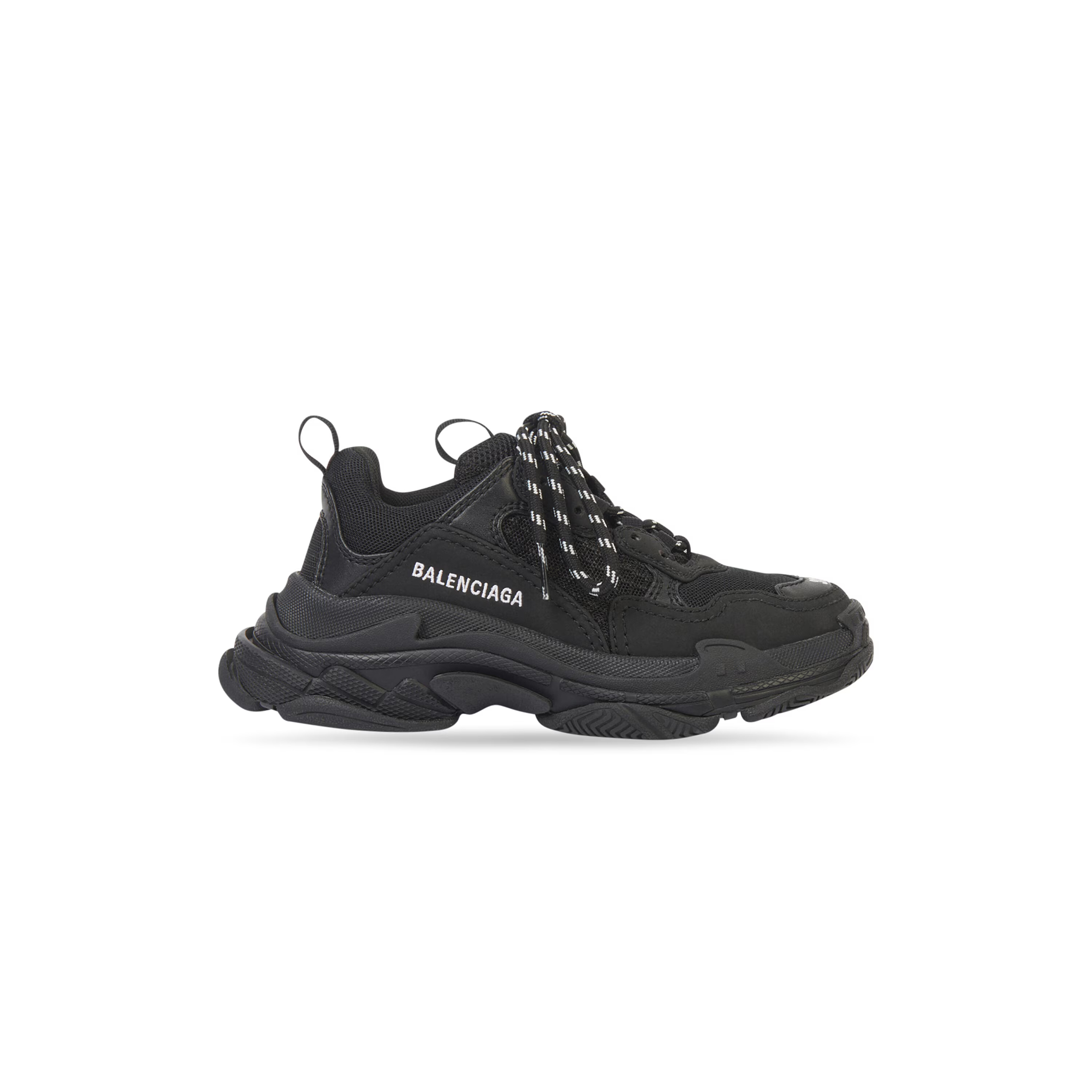 BALENCIAGA KIDS - TRIPLE S SNEAKER IN BLACK 654251W2CA41000